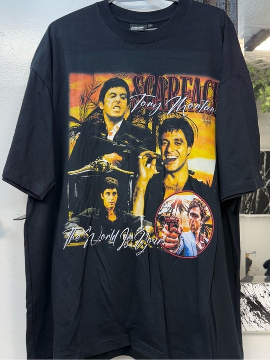 Other - Black Scarface Graphic Tee - Tony Montana Print
